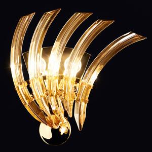 Patrizia Volpato RONDO wall light, amber-coloured Murano glass