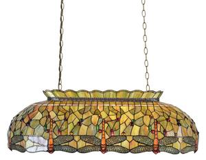 Clayre&Eef Green pendant light Fania in the Tiffany style