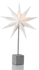 Markslöjd Decorative star table lamp Hard, 58 cm high white
