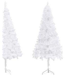 Corner Artificial Christmas Tree White 150 cm PVC