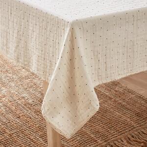 Muslin Dot Tablecloth Natural