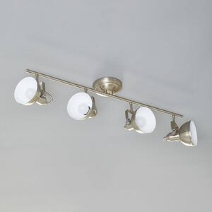 Reality Leuchten Gina ceiling light, four-bulb, matt nickel