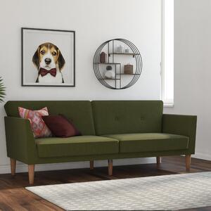 Regal Linen Sofa Bed Green