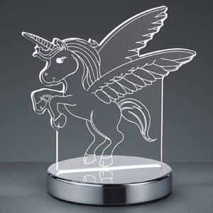 Reality Leuchten Karo 3D hologram table lamp with unicorn motif