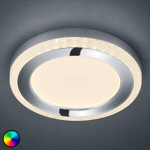 Reality Leuchten Slide LED ceiling light, white, round, Ø 40 cm