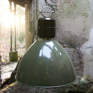 Steinhauer Olive green Frisk pendant light, industrial design
