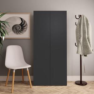 Shoe Cabinet Grey 80x35.5x180 cm Engineered Wood
