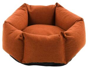 FLAMINGO Dog Bed with Zipper Ziva Hexagonal 50x18 cm Terracotta
