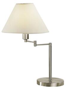 Austrolux Hilton table lamp, pivotable, nickel