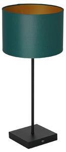 Euluna Table table lamp black, cylinder green/gold