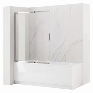 Sliding bathtub screen REA Dario Chrome 80