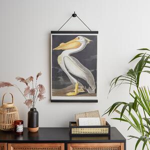 Pelican Hanging Canvas 63cm x 43cm Yellow