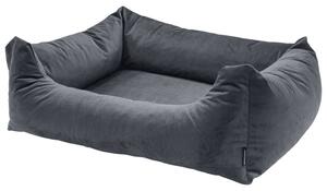 Madison Dog Bed Velvet 80x67x22 cm Grey