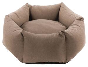 FLAMINGO Dog Bed with Zipper Panama Hexagonal 50x18 cm Taupe