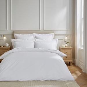 Dorma Egyptian Cotton 400 Thread Count Percale White Duvet Cover White