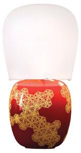 Kundalini Hive - ceramic table lamp, red
