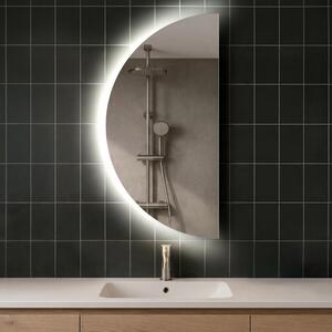 80x160 Semi-Circular Mirror with LED illumination D221 | left
