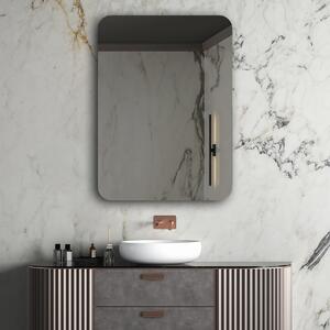 Rounded vertical wall hanging mirror L200