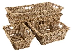 Set of 4 Churchgate Baskets Grey