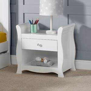 Ickle Bubba Snowdon 1 Drawer Bedside Table White