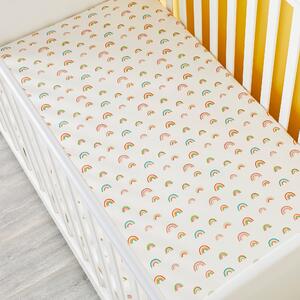 Ickle Bubba Pack of 2 Rainbow Dreams Fitted Cotbed Sheets