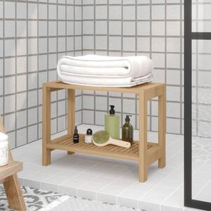 Bathroom Side Table 60x30x45 cm Solid Wood Teak