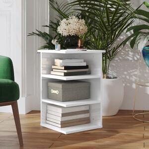 Side Cabinet High Gloss White 35x35x55 cm Engineered Wood