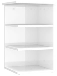 Side Cabinet High Gloss White 35x35x55 cm Engineered Wood