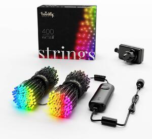 Twinkly fairy lights RGB, black, 400-bulb 32m