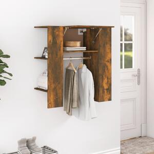 Hallway Cabinet Smoked Oak 97.5x37x99 cm Engineered Wood