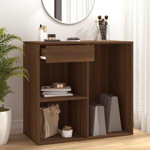 Cosmetic Cabinet Brown Oak 80x40x75 cm Engineered Wood