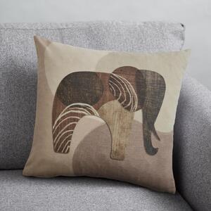 Artisan Elephant Cushion Beige