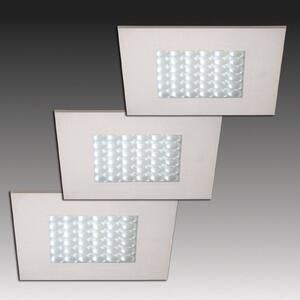 Hera Three Q 68 LED recessed lights with a steel optic