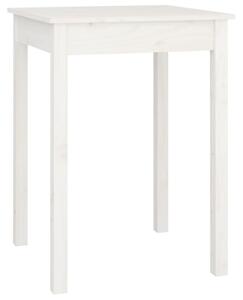 Dining Table White 55x55x75 cm Solid Wood Pine