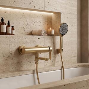 Bath mixer Rea Arcos Brushed Gold