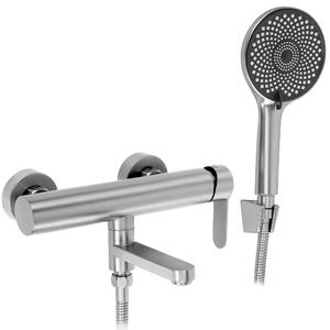 Bath mixer Rea Arcos Brushed Nickel