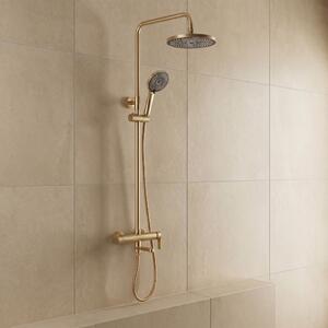 Shower Set Rea Arcos brush gold