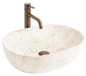 Countertop Basin Rea Amelia Travertine Classic 48
