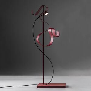 Knikerboker Curve LED table lamp, red