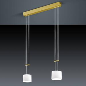 Grazia BANKAMP light ZigBee hanging brass 2-bulb