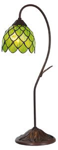 Clayre&Eef 5LL-6045 table lamp, green, Tiffany style