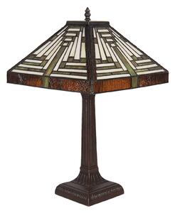 Clayre&Eef 5LL-6078 table lamp, green, Tiffany style