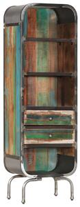 Highboard Multicolour 40x30x126 cm Solid Wood Reclaimed