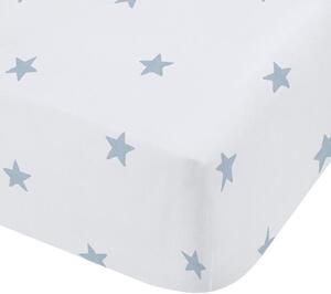 Bianca Mini Star And Stripes Bed Linen Fitted Sheet Blue