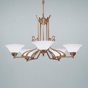 Berliner Messinglampen Richard perfectly-formed chandelier