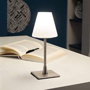 Fabas Luce Lucy LED table lamp with a touch dimmer, chrome