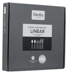 Linear Black 6 Piece Cutlery Set -