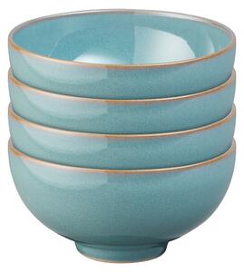 Azure Coupe Rice Bowls - Set Of 4 -