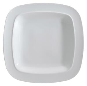 White Squares Medium Plate -