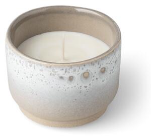 Scented candle Flower Field - Ceramic/rapeseed wax/cotton. 35 hours. - Warm Grey - Søstrene Grene
